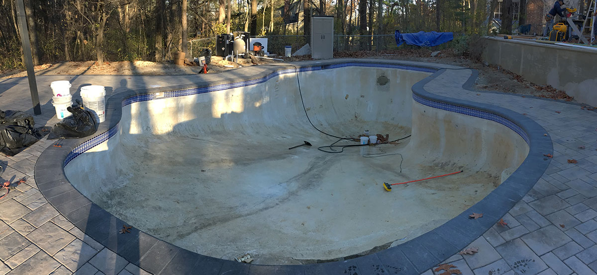 Before New Pool Paint