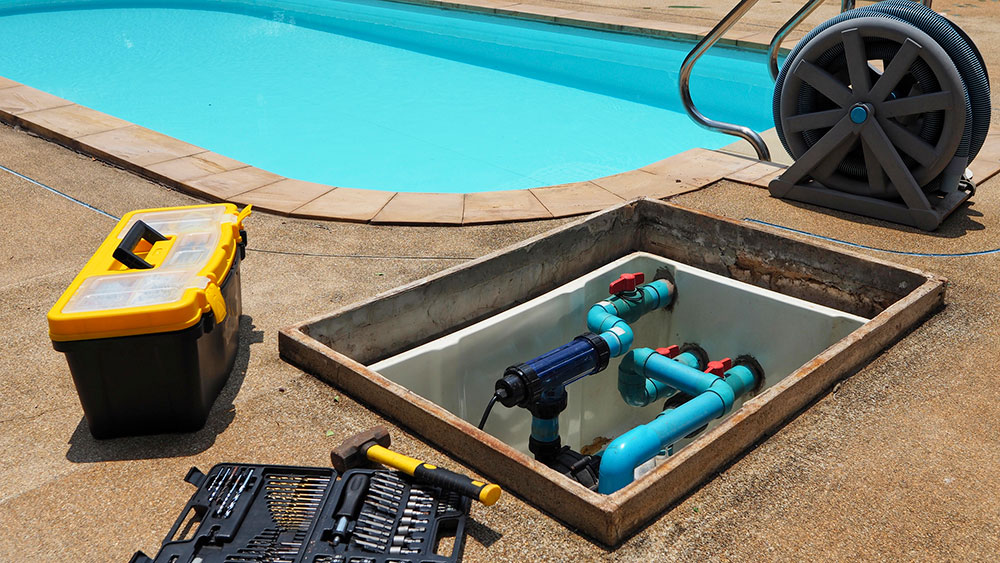 repairing pool equipment