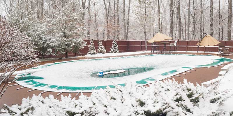 Closed Pool in the Winter