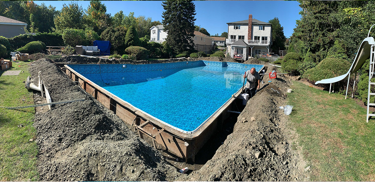 During Pool Renovation