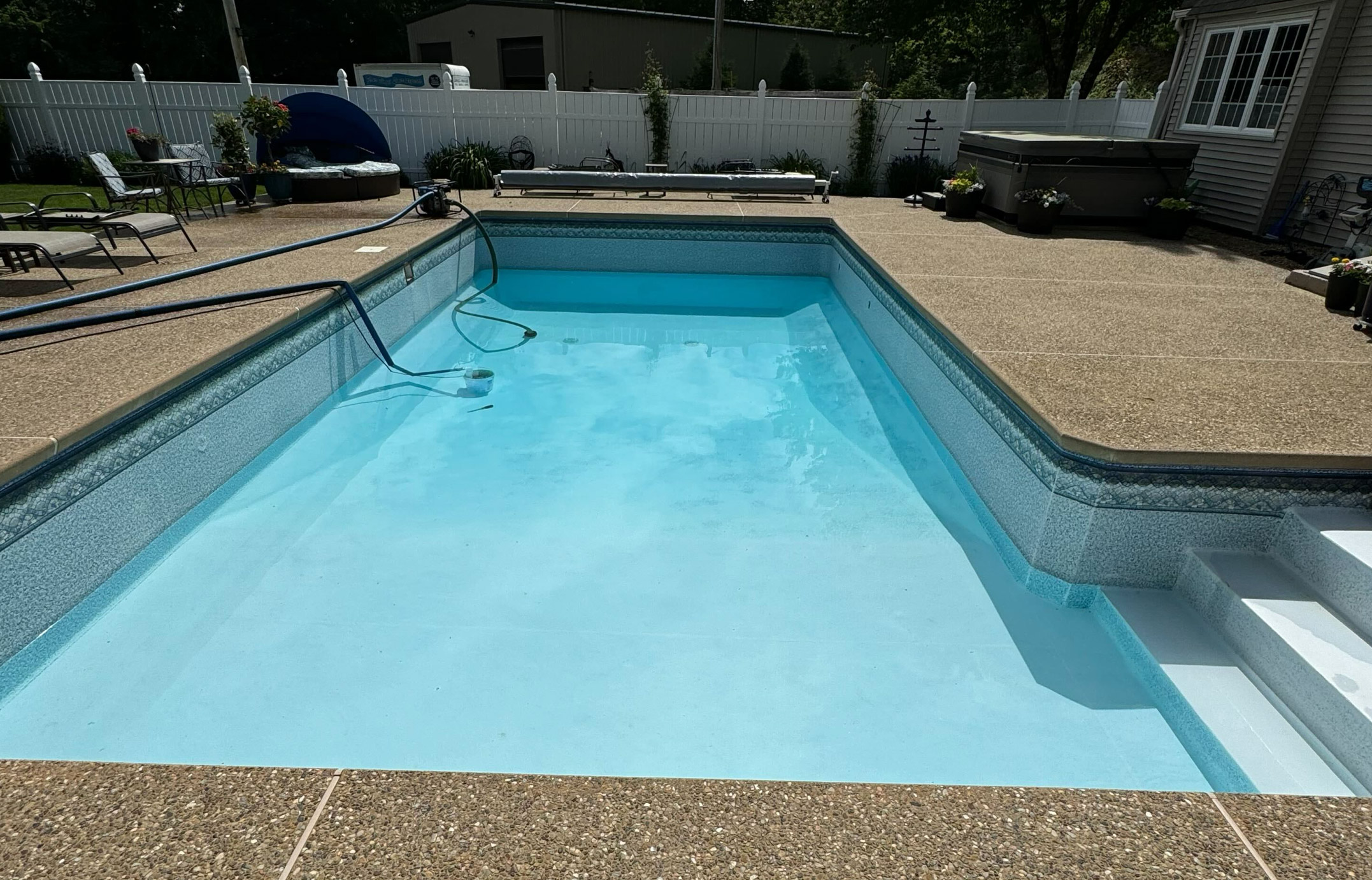 Pool Liner before Renovation